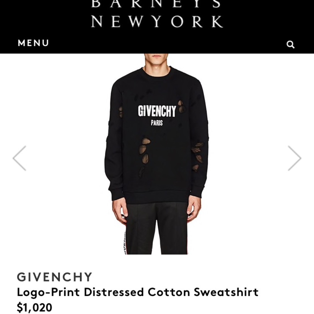 Givenchy Distressed Sweater